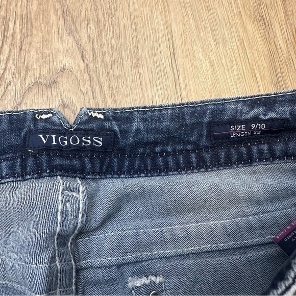 Vigoss The Chelsea Boot Cut Jeans with Embellished Sequin Detail size 9/10 - Picture 3 of 8